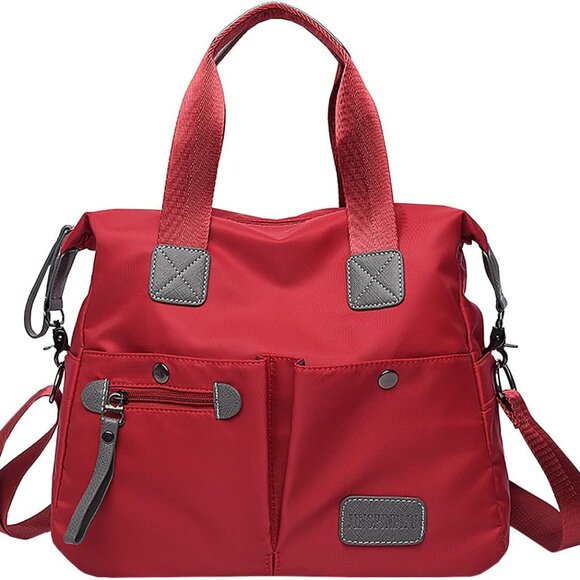 Tote Bag for Women,Multi Pockets Shoulder Handbag,Nurse Bag for Work,Large Cross - Picture 1 of 6